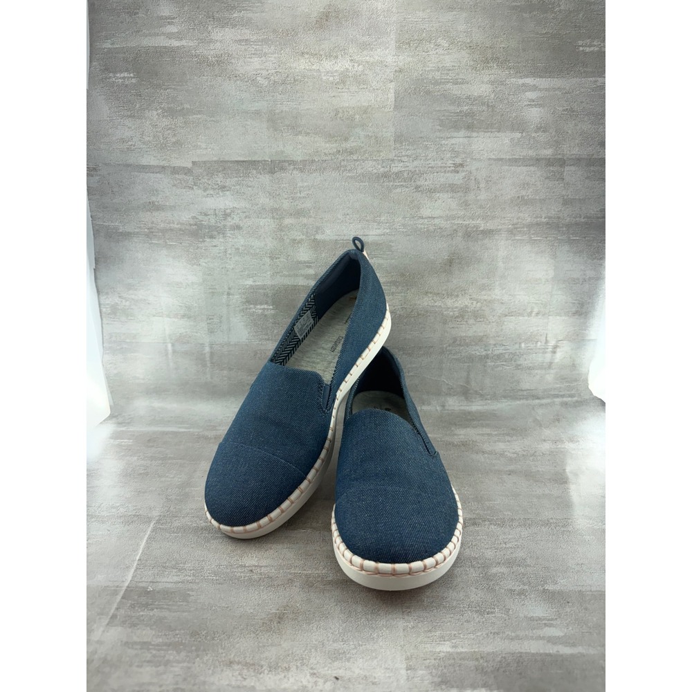 Clarks Cloudsteppers Step Glow Slip Denim Blue Sneakers 261509464065 Women Sz 9